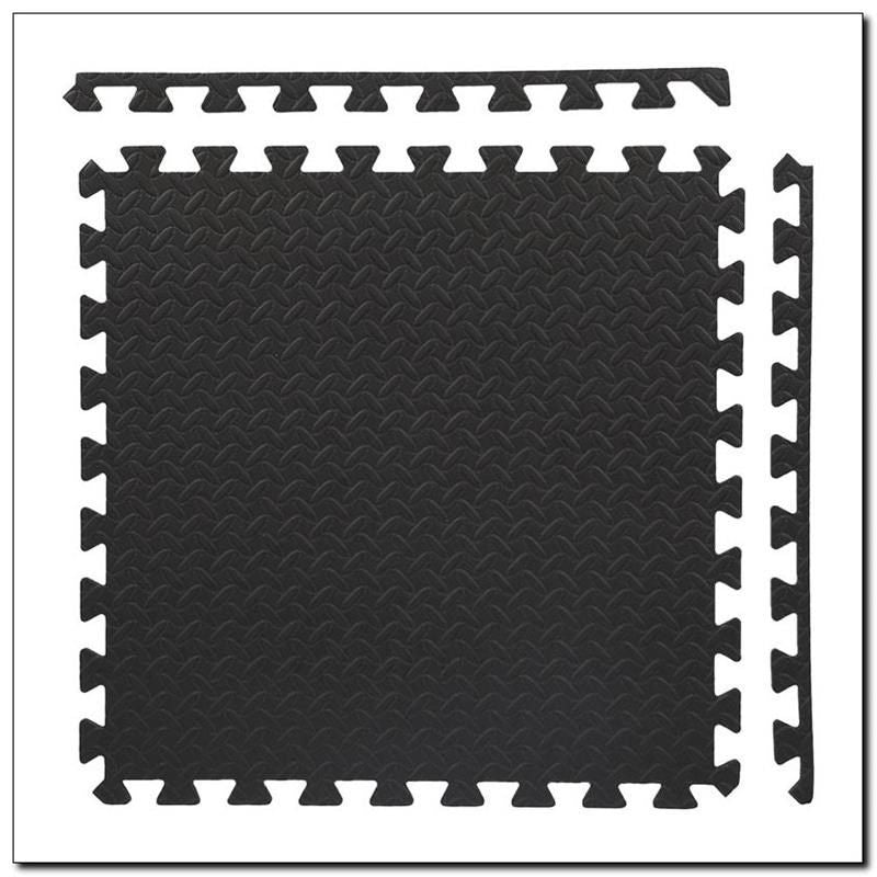 HMS Dark gray puzzle mat 9 pieces 12mm MP12 szürke fitness matrac 17-63-086
