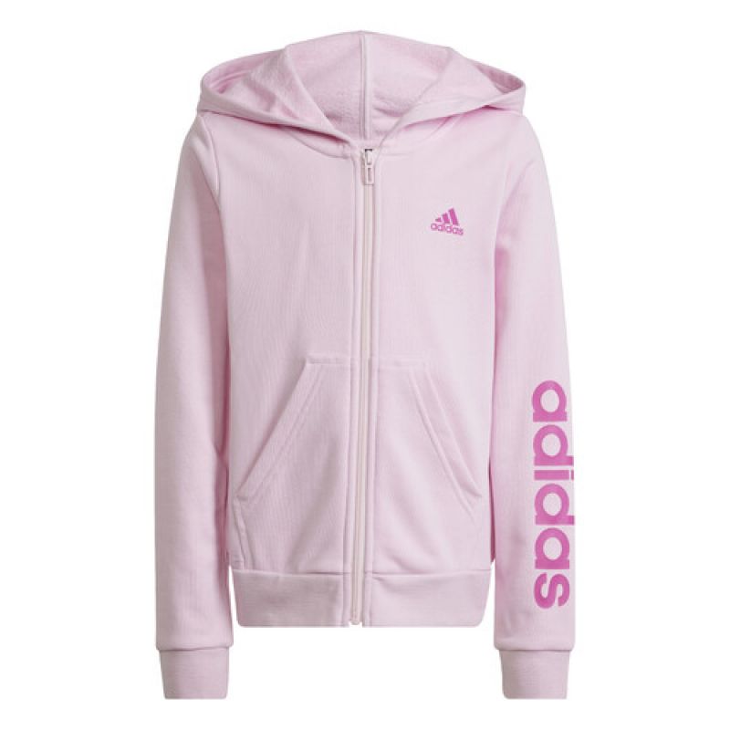 adidas Essentials Linear Full-Zip Hoodie Jr S2666 Kapucnis pulóver