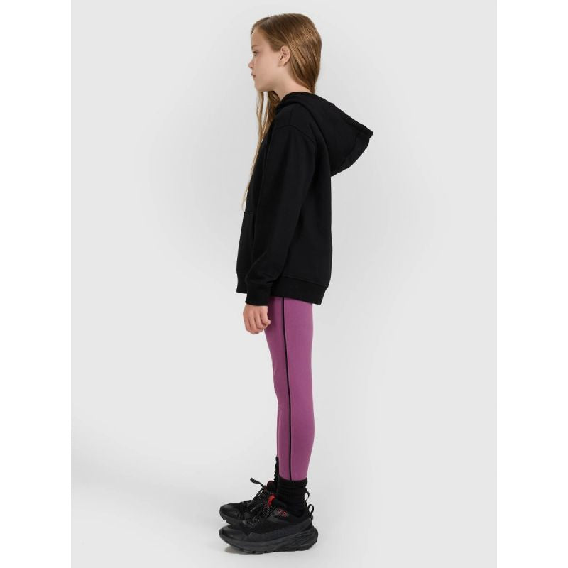 Girls' sweatshirt with hood, open, 4F 4FJWMM00TSWSF1862-20S kapucnis pulóver