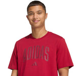 Adidas Collegiate Lineage Men's T-Shirt Red piros póló