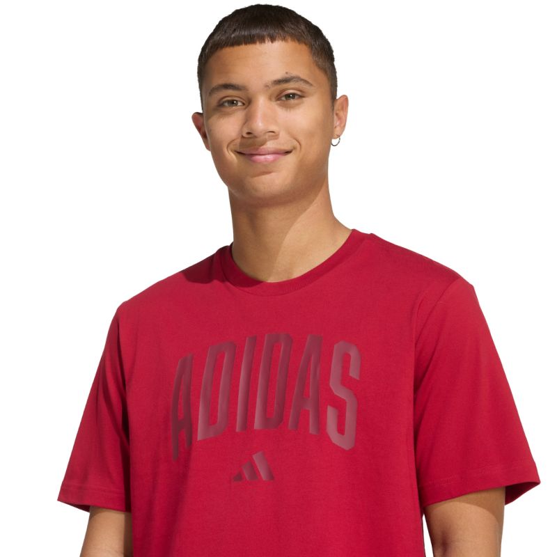 Adidas Collegiate Lineage Men's T-Shirt Red piros póló