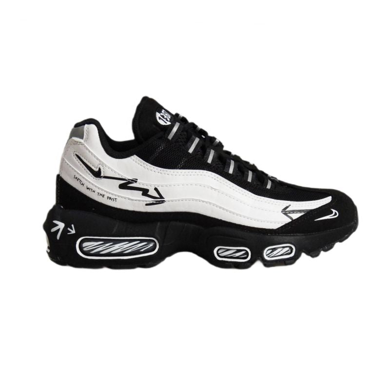 Men's Max 95 Sketch With The Past Sneakers - DX4615-100 fekete utcai cipő