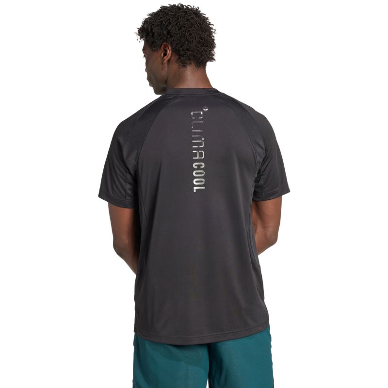 Men's adidas Tech Apparel Climacool Tech App Tee KB9735 fekete kapucnis pulóver