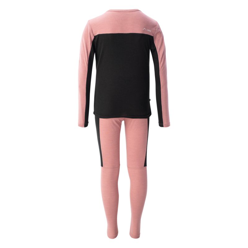 Elbrus Melor Merino Set Tg Jr thermal underwear set fekete thermoactive clothing