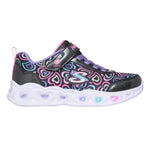 Skechers S-Lights Heart Lights-Boogie Love 303257L-BKMT Black/Multi fekete utcai cipő