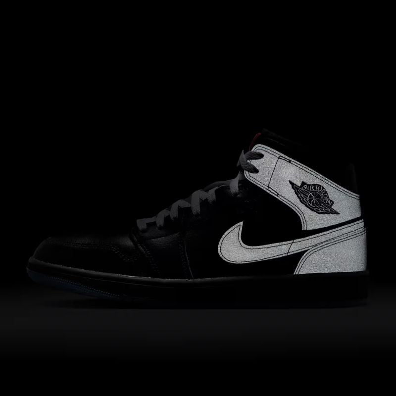 AIR Jordan 1 Mid SE Men's Sneakers - fekete cipő