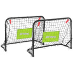 Enero Set Of 2 Metal Goals With Net, Ball, Pump pumps, nets, sets