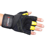HMS Black/Yellow RST01 rM Gym Gloves fekete kapuskesztyű 17-63-201