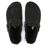 Birkenstock Boston Shearling Black Women's Wool Insulated Clogs in Suede Leather Narrow (0259883) Kiegészítő
