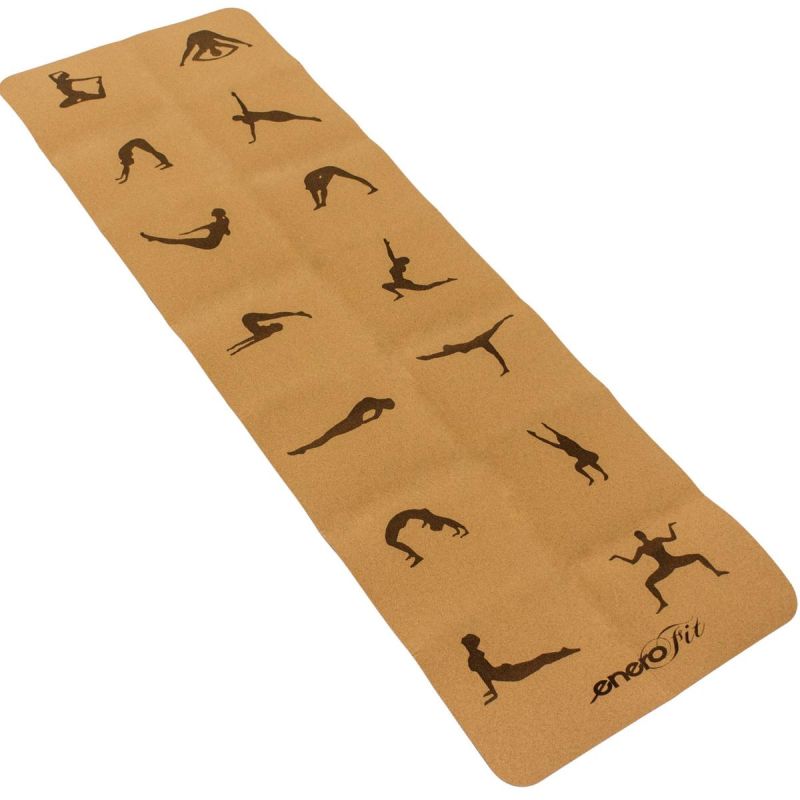 Enero Fit CORK FOLDABLE YOGA MAT .4CM mats, training equipment