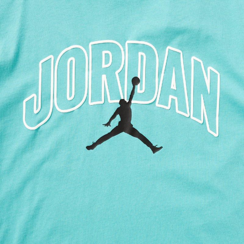 AIR Jordan Men's Brooklyn Arch Logo T-shirt Washed Teal - póló