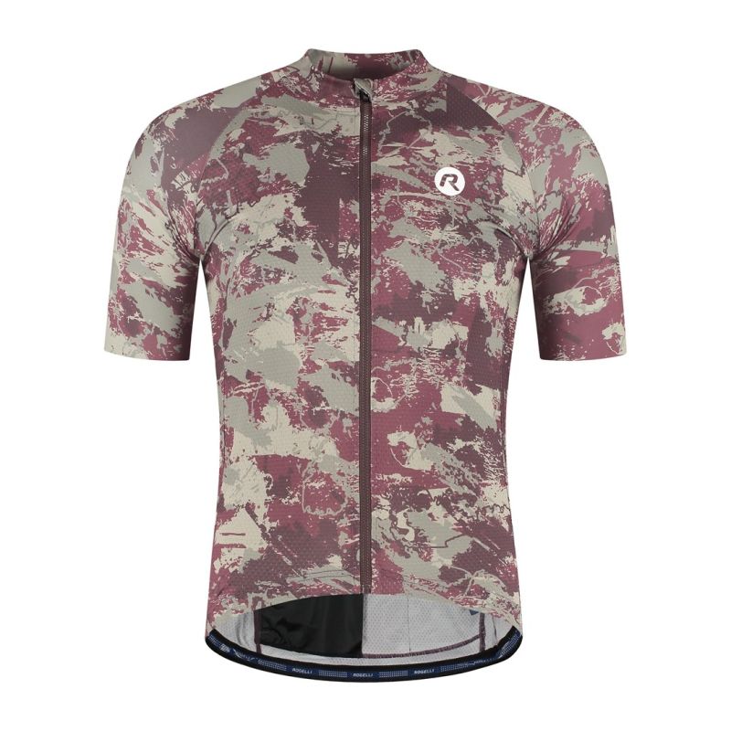 Rogelli ESSENTIAL GRAPHIC II T-shirt gray/ 3XL piros póló