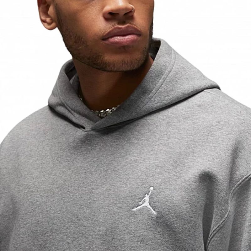 AIR Jordan Men's Essentials Fleece Carbon Heather Hoodie - pulóver