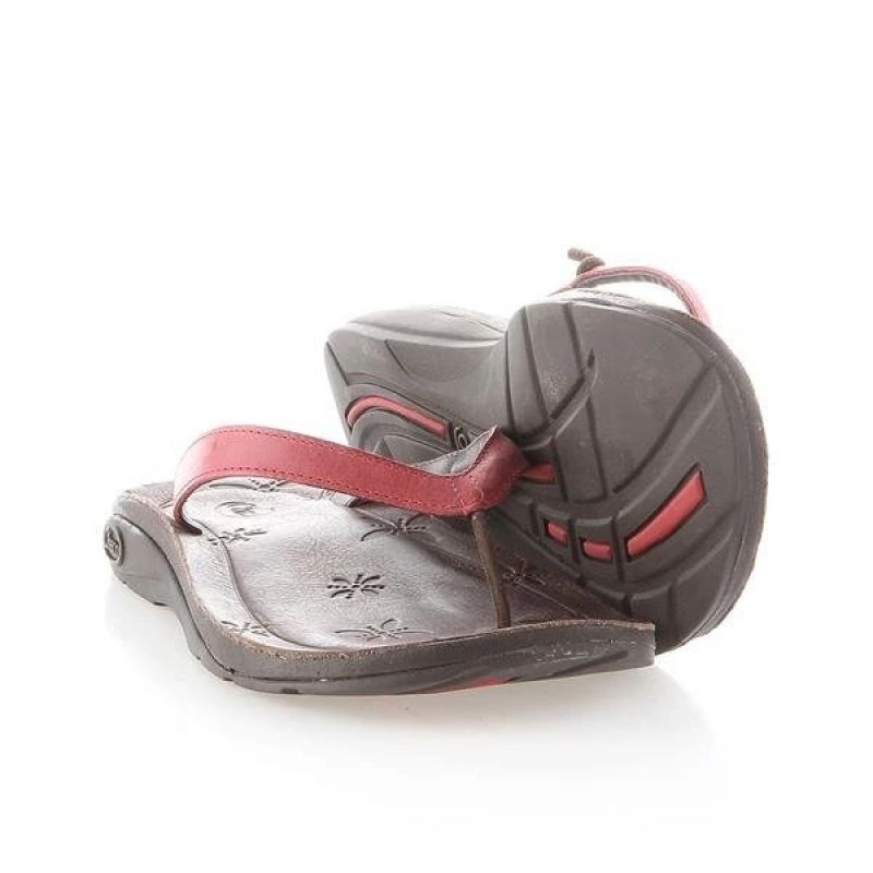 Inny Chaco Locavore Red W Flip-Flops J102202 Utcai cipő