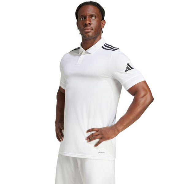 Adidas Squadra 25 galléros póló, fehér