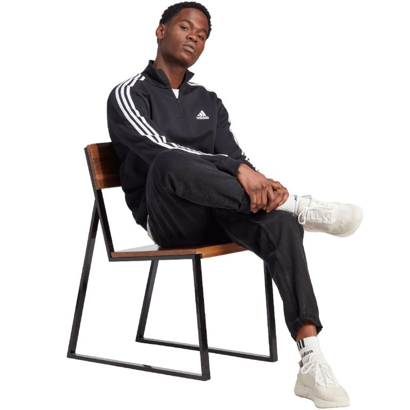 adidas Essentials Fleece 3-Stripes 1/4-Zip M HZ6235 sweatshirt Pulóver