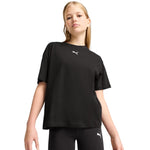 Puma Ess Centered Cat Logo Boxy Tee for Kids 685131 fekete póló 68513101
