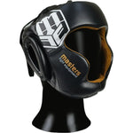 MASTERS FIGHT EQUIPMENT KSS-PU-BLACK boxing helmet fekete védőfelszerelés 02501-M