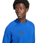 Men's adidas Tiro 26 Travel Crew sweatshirt blue KD1146