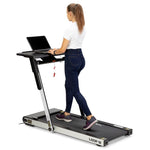 HMS MULTI Electric Treadmill with Desk 1-12 km/h, Gray szürke edzőfelszerelés 17-19-126