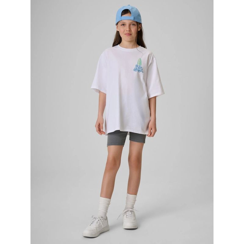 4F Girls' loose T-shirt with print 158/164 ruházat 4FJRSS26TTSHF3980-11S