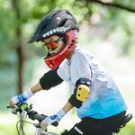 Rockbros TT-32006 Shark Children's Bike Helmet with Detachable Jaw Size S (48-52) - Black czarny \ s helmets, martial arts equipment