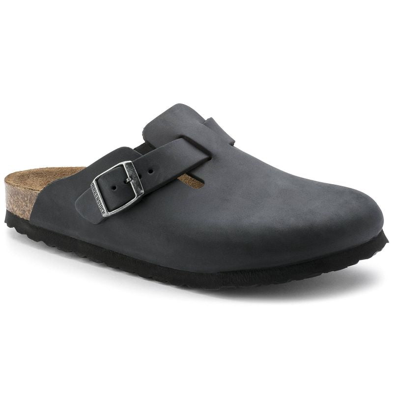 Birkenstock Boston Black women's/men's clogs, oiled leather, narrow slippers (0059463) Kiegészítő