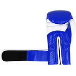 MASTERS FIGHT EQUIPMENT MASTERS RBT-PERFECT-GRIP Leather Boxing Gloves 12 oz biało - czarne kesztyű 01587-12-0105