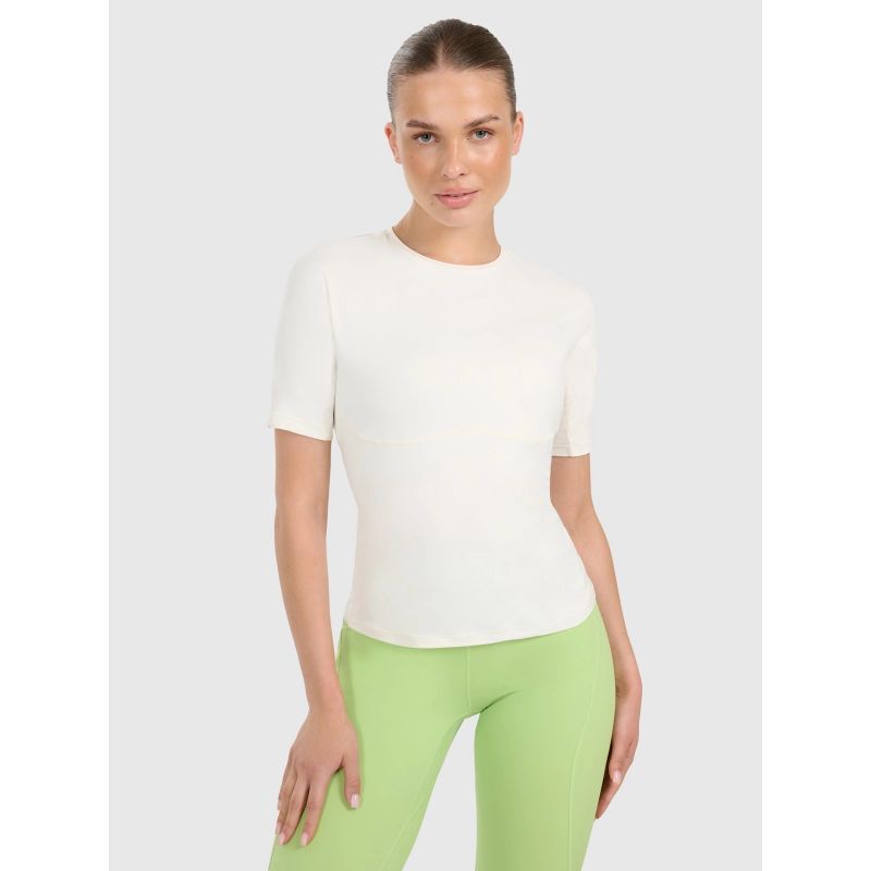 Women's quick-drying slim training T-shirt 4F 4FWAW25TFTSF1518-12S póló