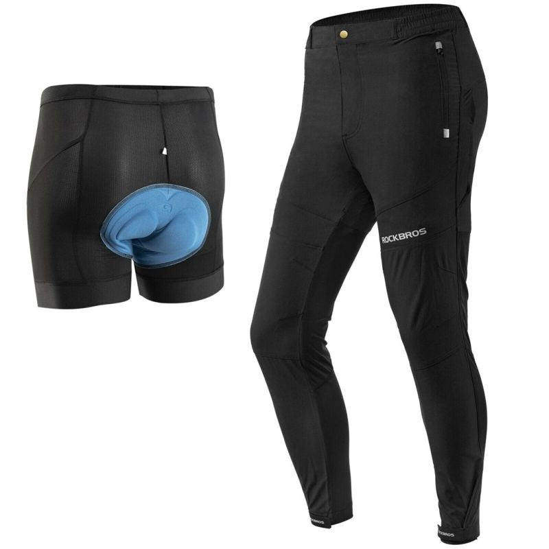 Rockbros men's cycling black fekete nadrág