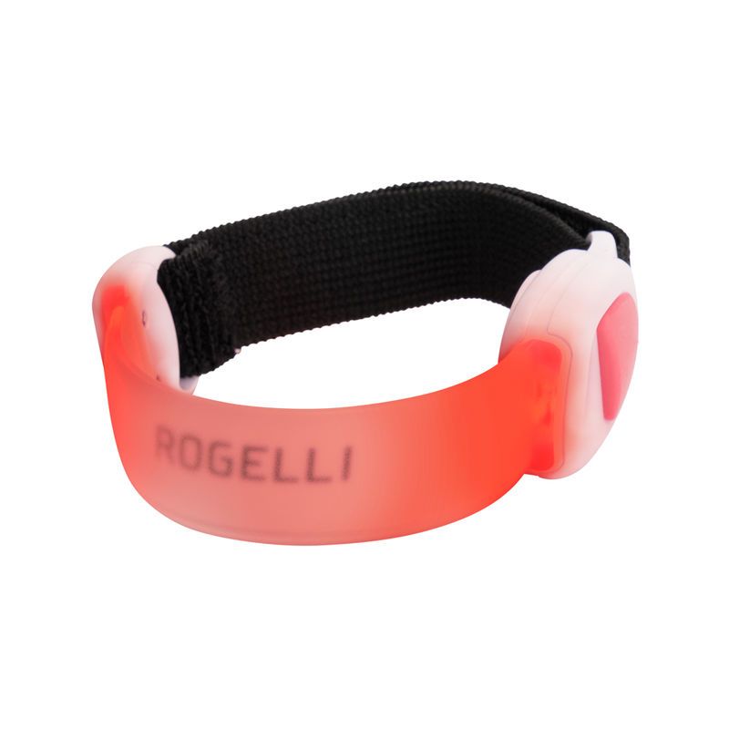 Rogelli LED headband red piros wirstbands, headbands