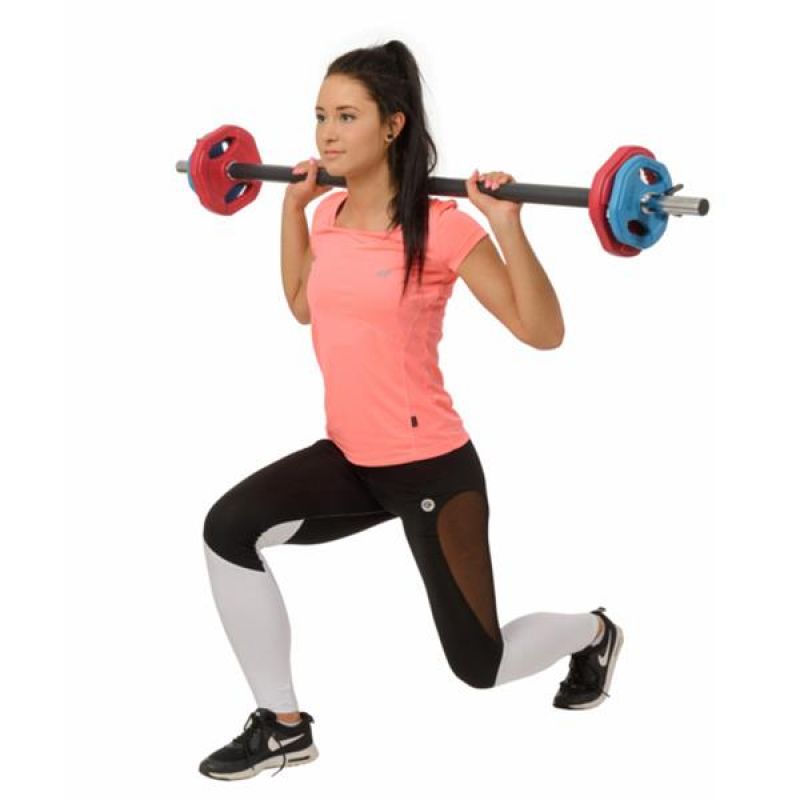 HMS SBP20 barbell, 20KG body pump bar, szürke edzőfelszerelés 17-57-010