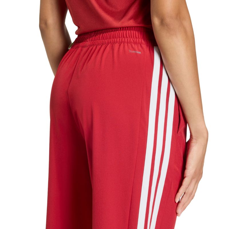 adidas Train Essentials 3-Stripes Woven Women's Pants Red