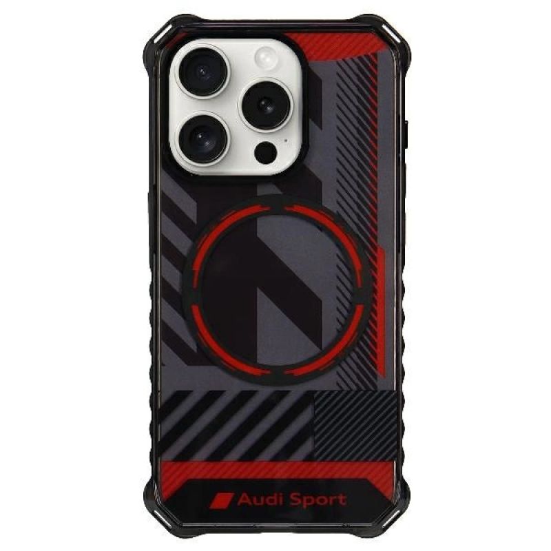 Audi IML Sport MagSafe Case iPhone 15 Pro 6.1" /black hardcase AU-IMLMIP15P-RSQ/D2-BK fekete cases