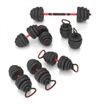 HMS 6-in-1 weight set (barbell, dumbbells and kettlebell) 40kg edzőfelszerelés 17-57-070