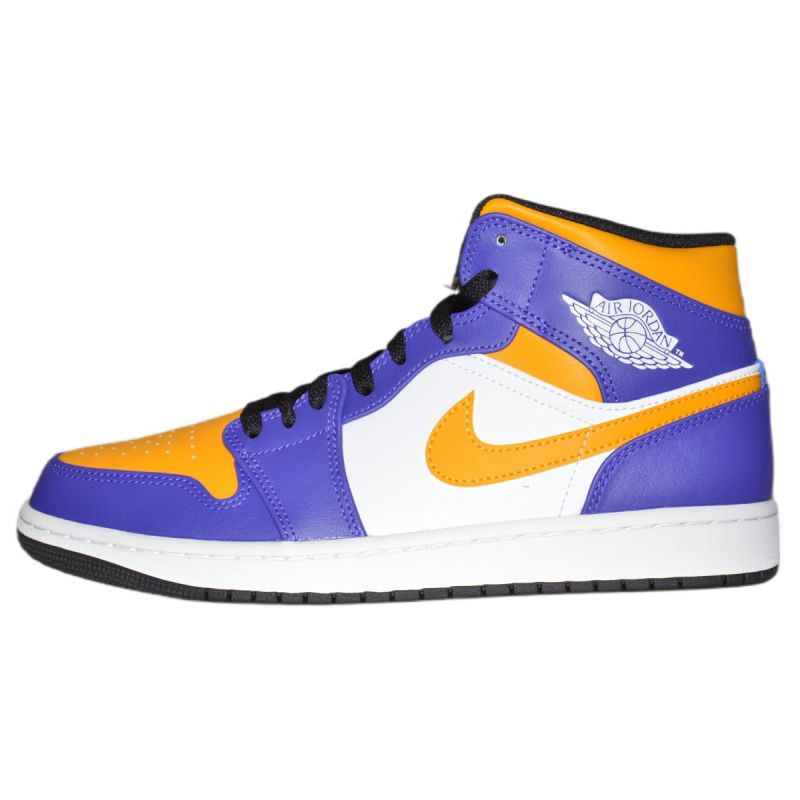 AIR Jordan 1 MID Sneakers Los Angeles Lakers LA - tornacipő