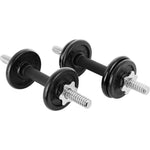 Enero CAST IRON DUMBBELL 15 KG (2x7.5 KG) FIT CASE dumbbell, strength training equipment, training equipment