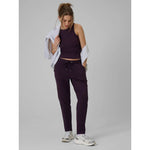 Women's slim ribbed knit top 4F