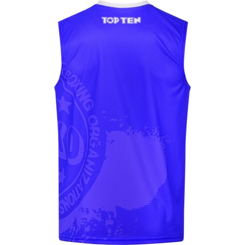TOP TEN Kick light sleeveless top (WAKO APPROVED) czerwony+m póló