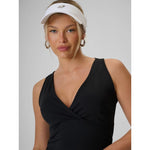 Women's slim top with gathers 4F