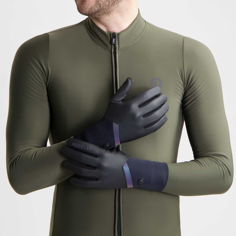 Rogelli DISTANCE winter gloves black fekete kesztyű