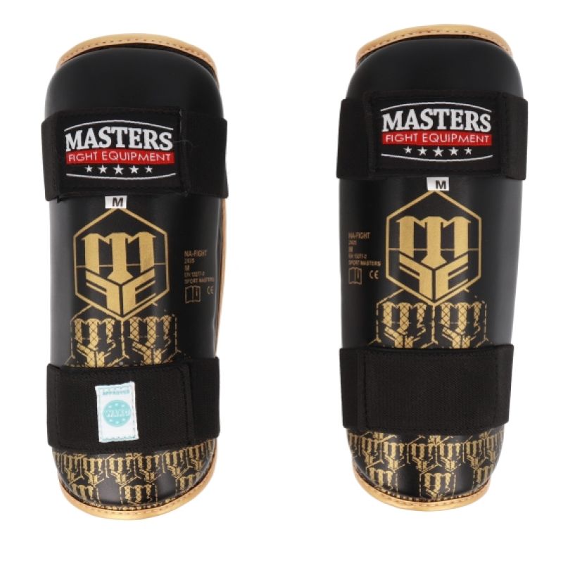 MASTERS FIGHT EQUIPMENT MASTERS NA-FIGHT shin guards (WAKO APPROVED) piros védőfelszerelés 03526-02M