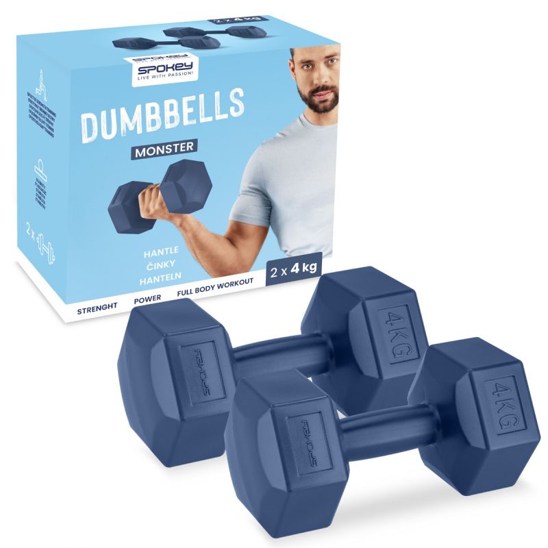 Spokey Monster dumbbells 2x 4 kg SPK-944045 Edzőfelszerelés