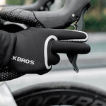 Rockbros full waterproof cycling gloves, size: S/M - black s || m kesztyű