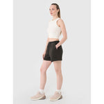 Women's casual waffle knit 4F 4FRSS25TSHOF699-20S short