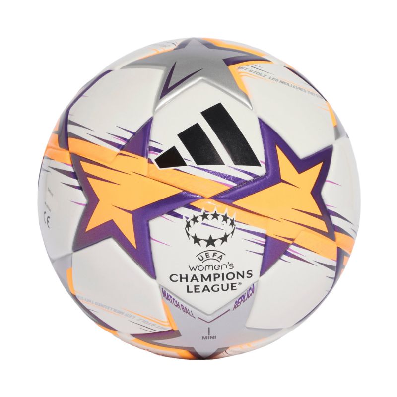 Adidas UCL Womens Mini 26/27 League Stage Football White/Orange/ lila hátizsák KE5143