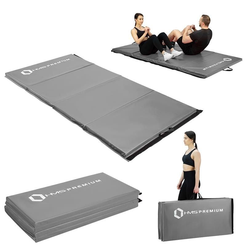 HMS Folding gymnastic mattress gray MGS01 szürke fitness matrac 17-44-286