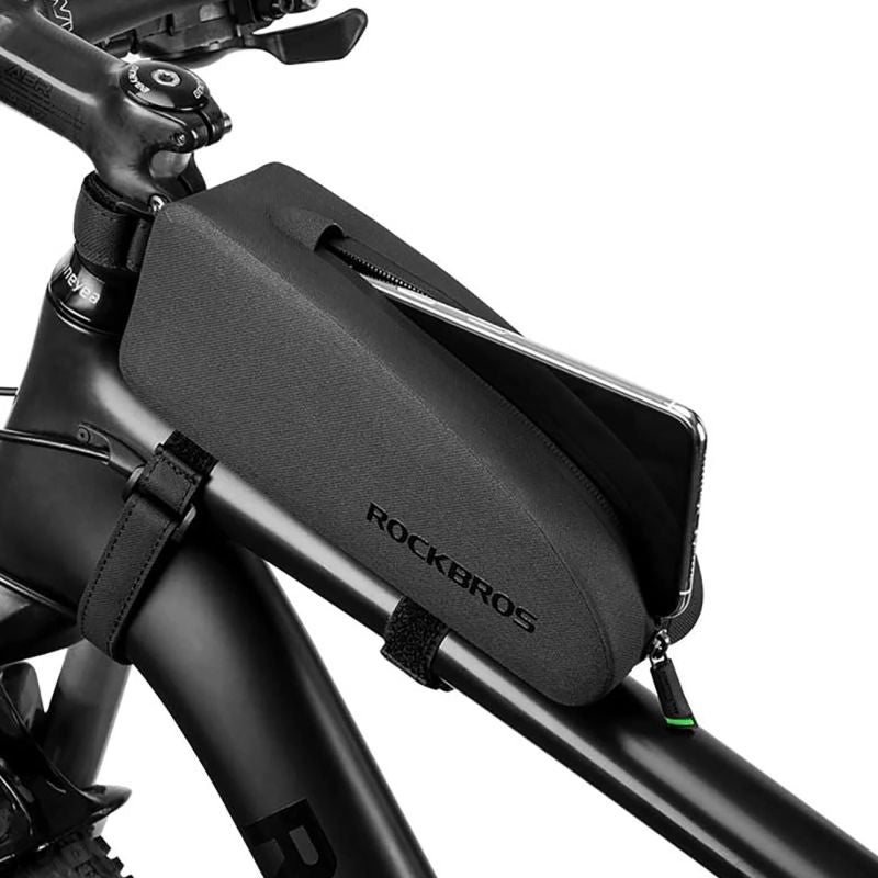 Rockbros AS-019 bicycle frame waterproof - black 1.5 l táska