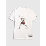 Men's regular t-shirt with volleyball print 4F 4FRAW25TTSHM3237-10S 3xl póló