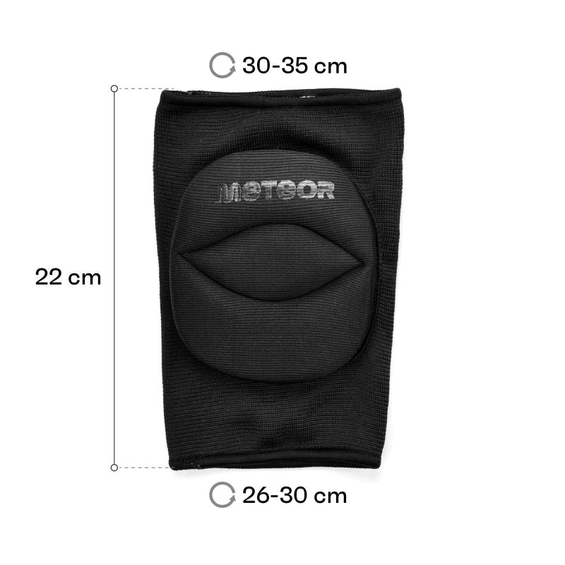Meteor M volleyball knee pads black uniw protectors and knee pads